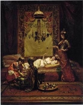 unknow artist Arab or Arabic people and life. Orientalism oil paintings 567 China oil painting art